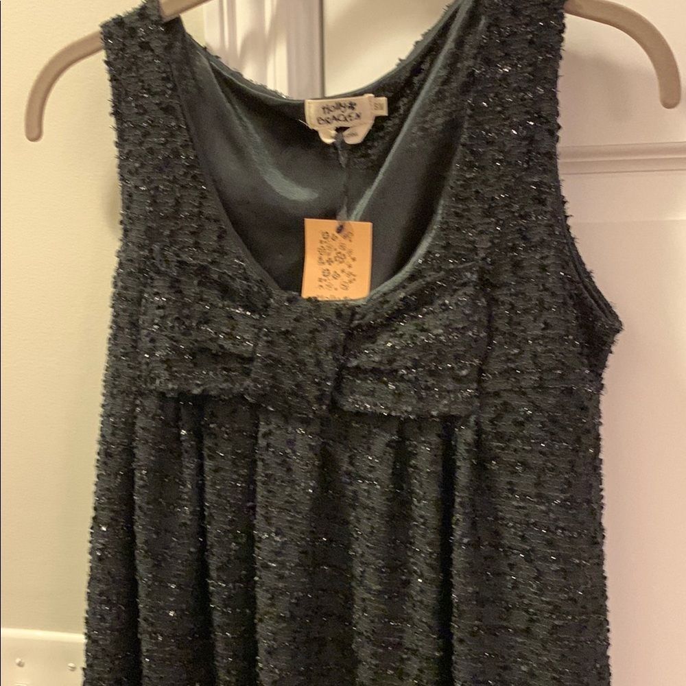 Black Holly Bracken Scoop Neck shift dress (black lining)
